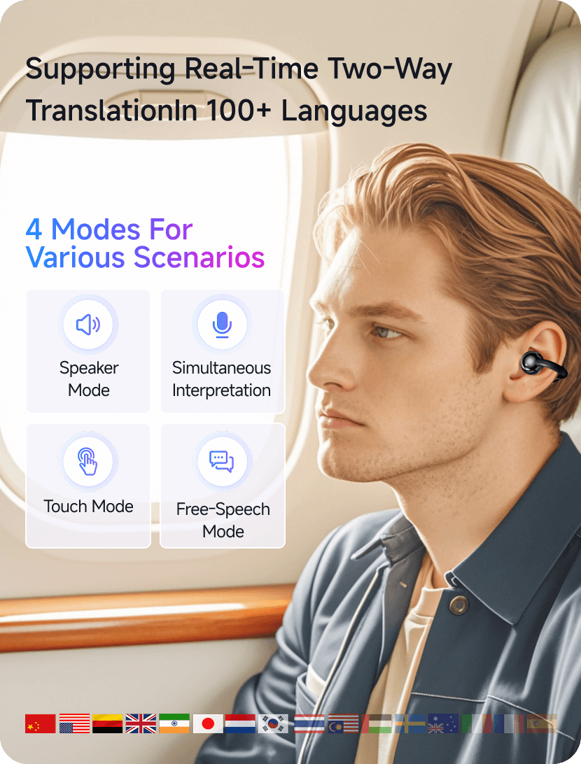 OEQ Earbud Translator | M91 Translation Earbuds