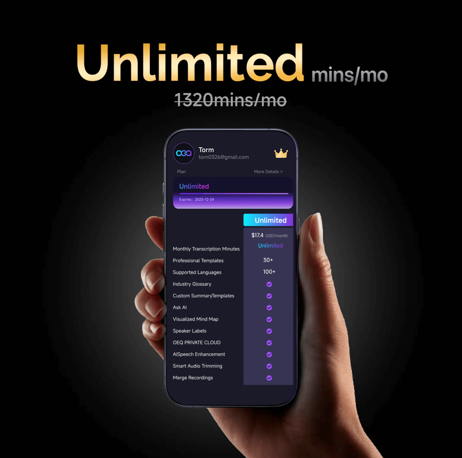 OEQ AI Annual Unlimited Plan